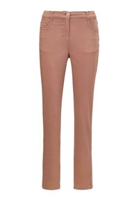 GOLDNER TRAGEANGENEHME CARLA MIT GLÄNZENDER OBERFLÄCHE - Slim fit jeans - caramel