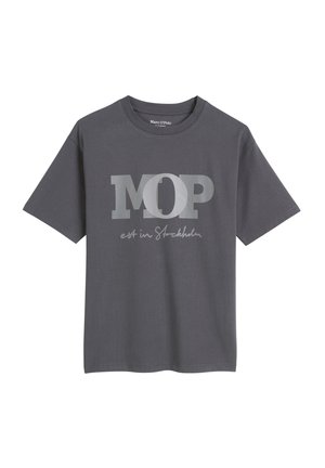 Print T-shirt - broken graphite