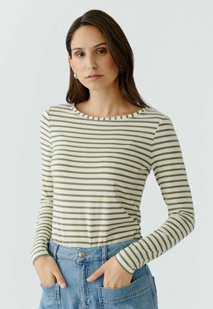 SUMIKO - Longsleeve - white green