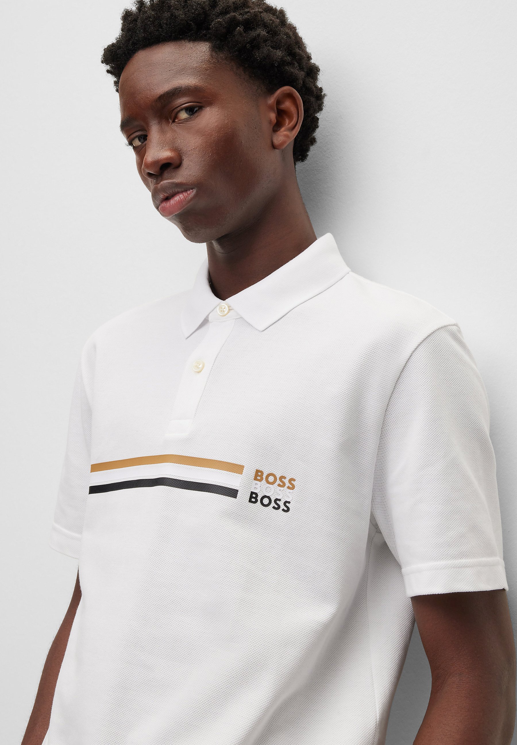 BOSS Poloshirt - white/wit - Zalando.nl