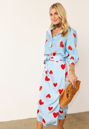 HEART JASPRE SKIRT - Φούστα παρεό - blue