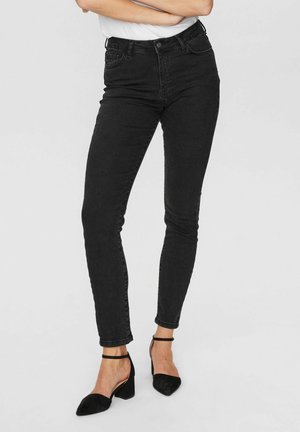NUSIDNEY JEANS BLACK - Tapered-Farkut - pirate black