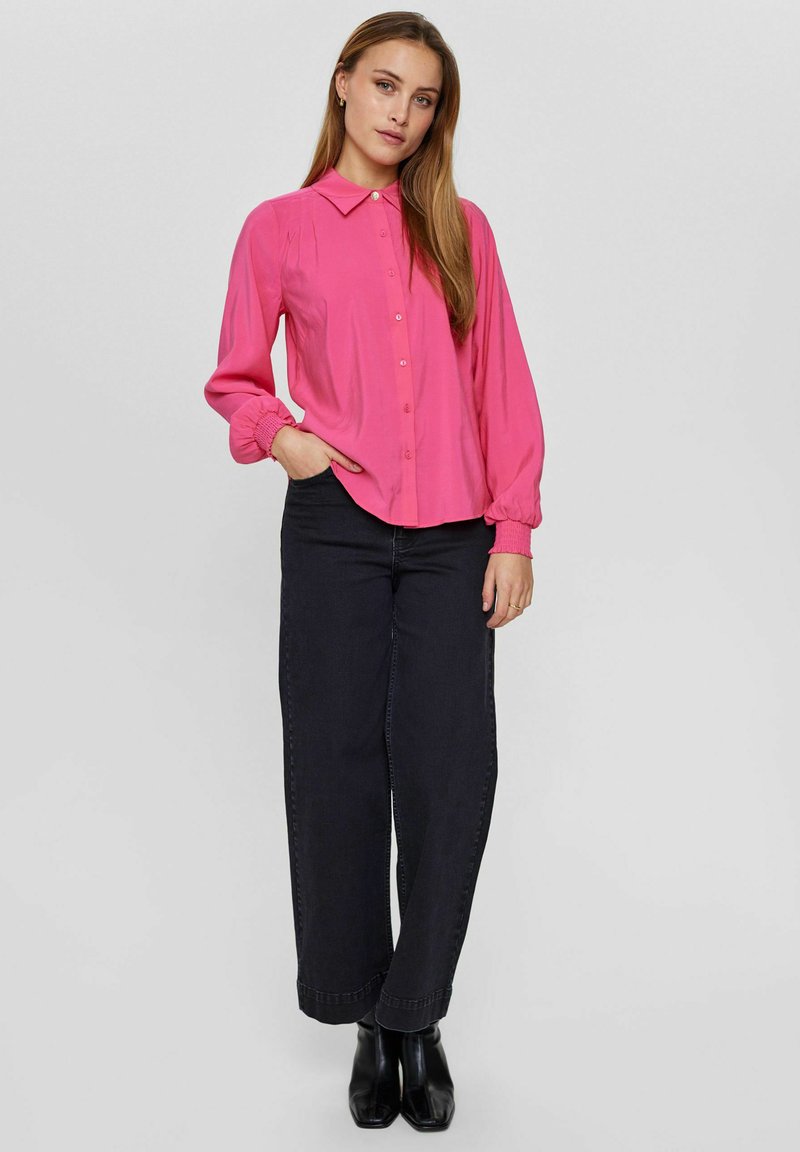 Numph Overhemdblouse donkerroze