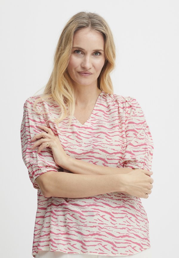 FRNITA - Blouse - camellia rose aop ms struct