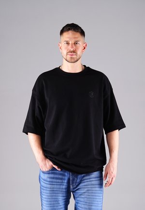 OVERSIZE SHIRT EVIDENT - Basic T-shirt - black