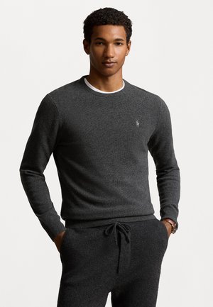 WOOL CREWNECK SWEATER - Maglione - dark charcoal heather