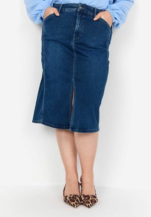 WA-SUMMER 10 - Džinsa auduma svārki - blue denim