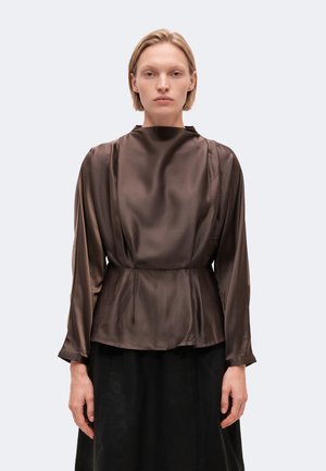YAS, YASPELLA FUNNEL NECK - Блуза - chocolate brown