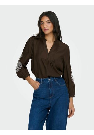 Bluse - coffee bean