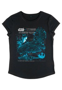 Henry Tiger STAR WARS: THE MANDALORIAN THE FALCON - Camiseta estampada - black