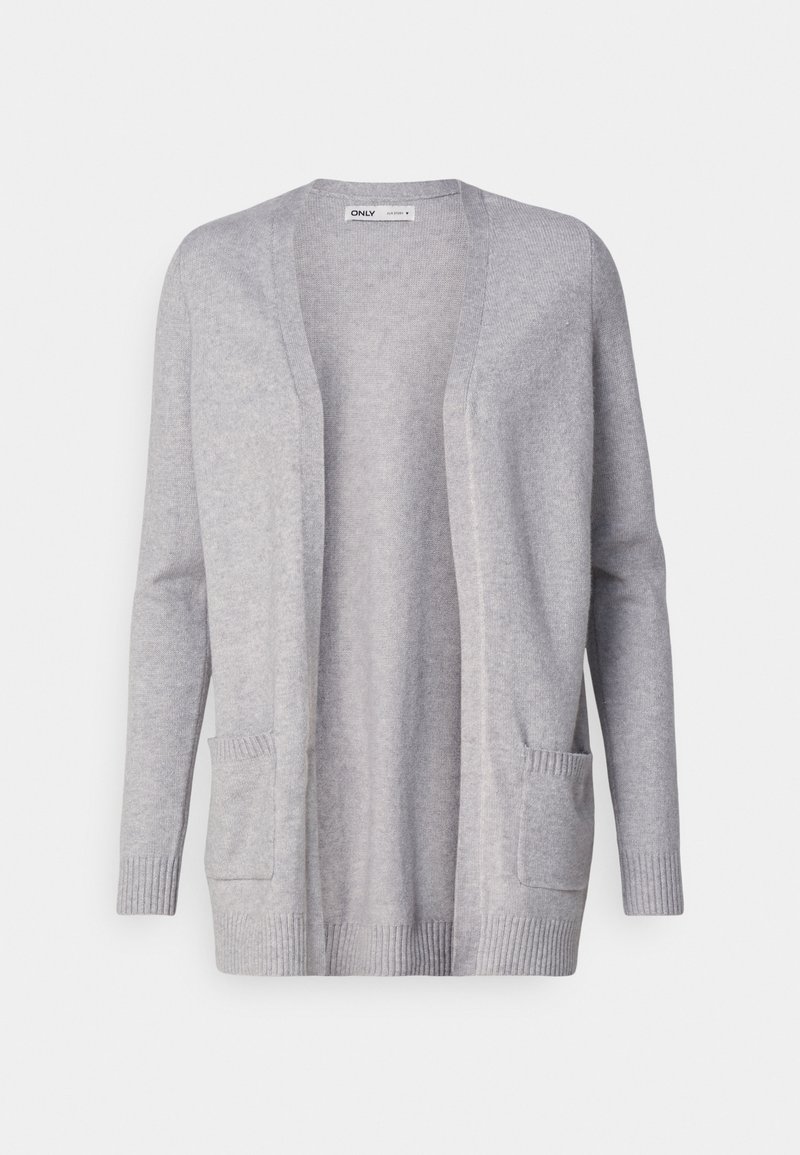 ONLY Petite ONLLESLY OPEN CARDIGAN - Kardigán - light grey melange