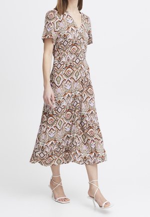 Vestido camisero - beige