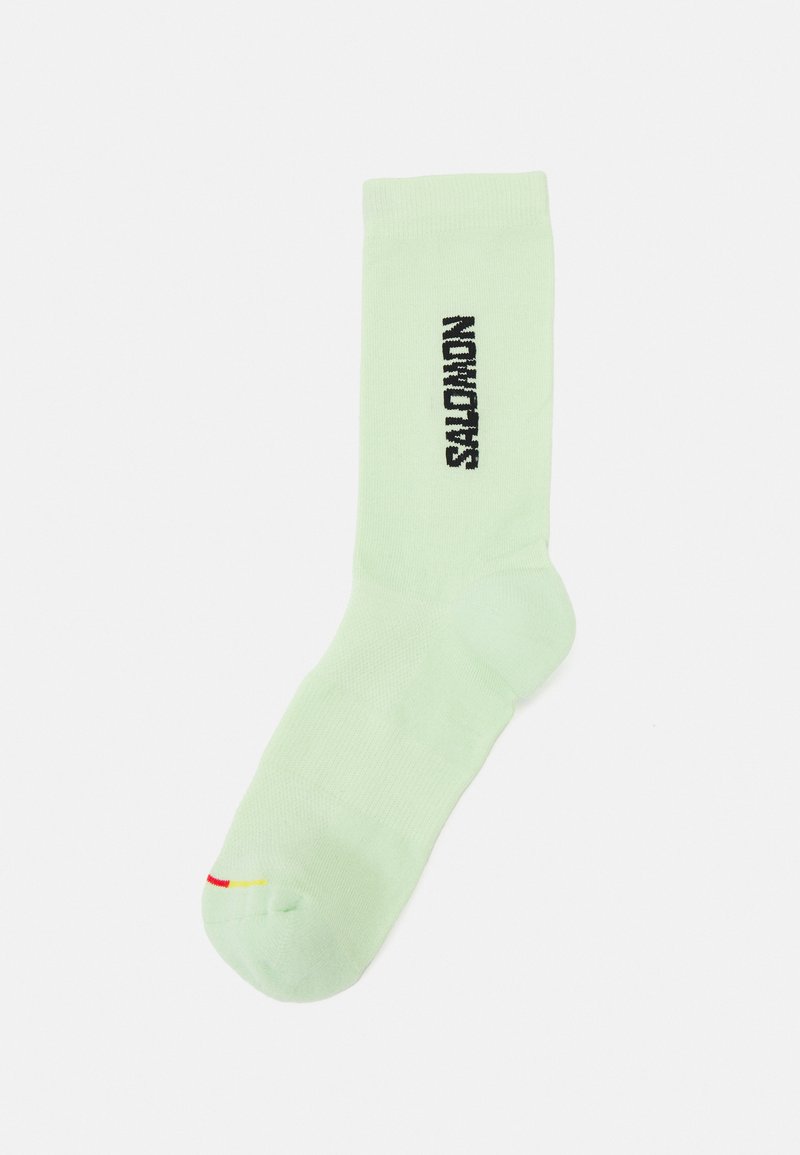 Salomon 365 CREW UNISEX - Ponožky - lime cream/black