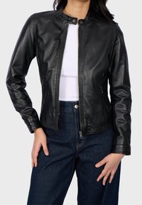 Oakwood Lederjacke - black