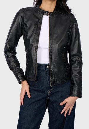 Leren jas - black