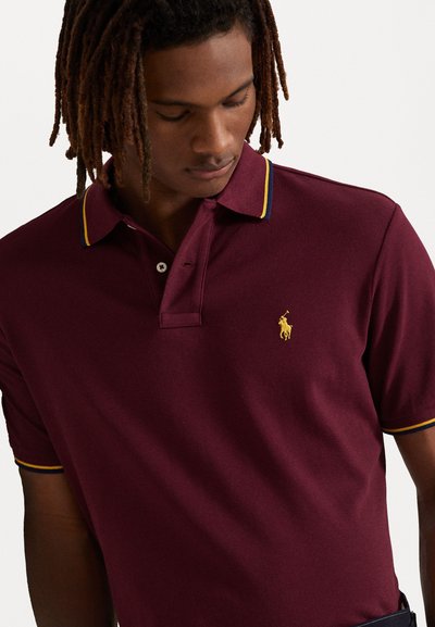 Polo Ralph Lauren CUSTOM SLIM FIT MESH POLO SHIRT - Polotričko - classic wine