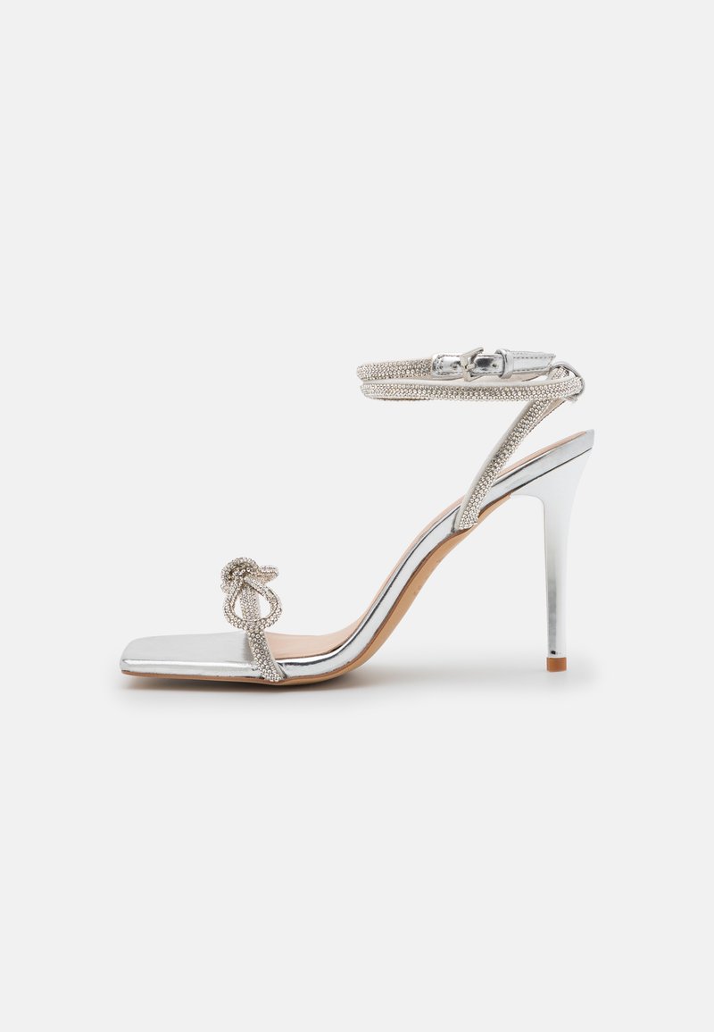 ALDO Sandalen zilverkleurig