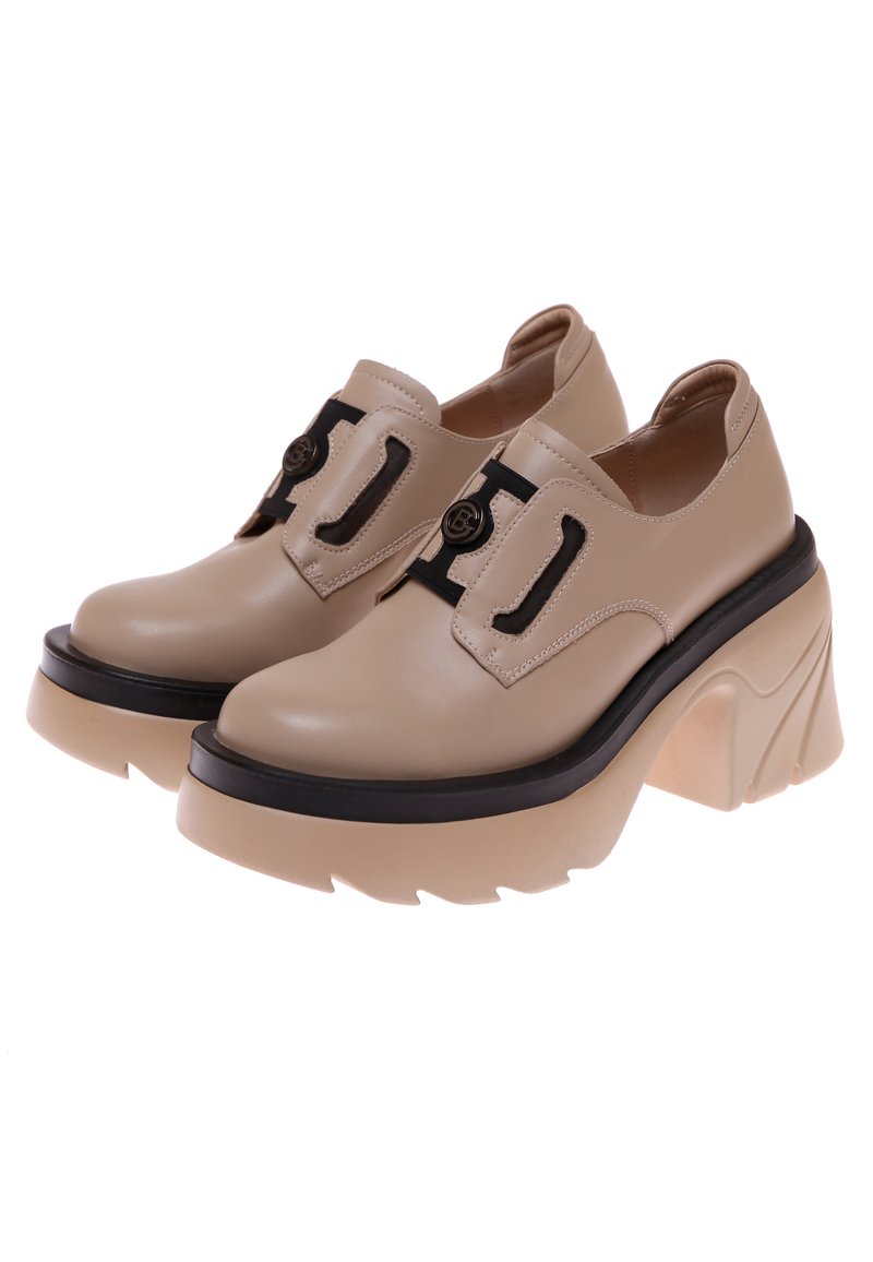 Damen Sneaker | Cesare Gaspari Slipper beige - MT70605 Damen Sneaker | Cesare Gaspari Slipper beige - MT70605