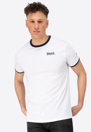NORMALE PASSFORM TRELILL - Print T-shirt - white navy