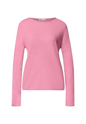 Street One, PULLOVER MIT BOAT NECK UND ROLLKANTEN - Pullover - warm blush mel.