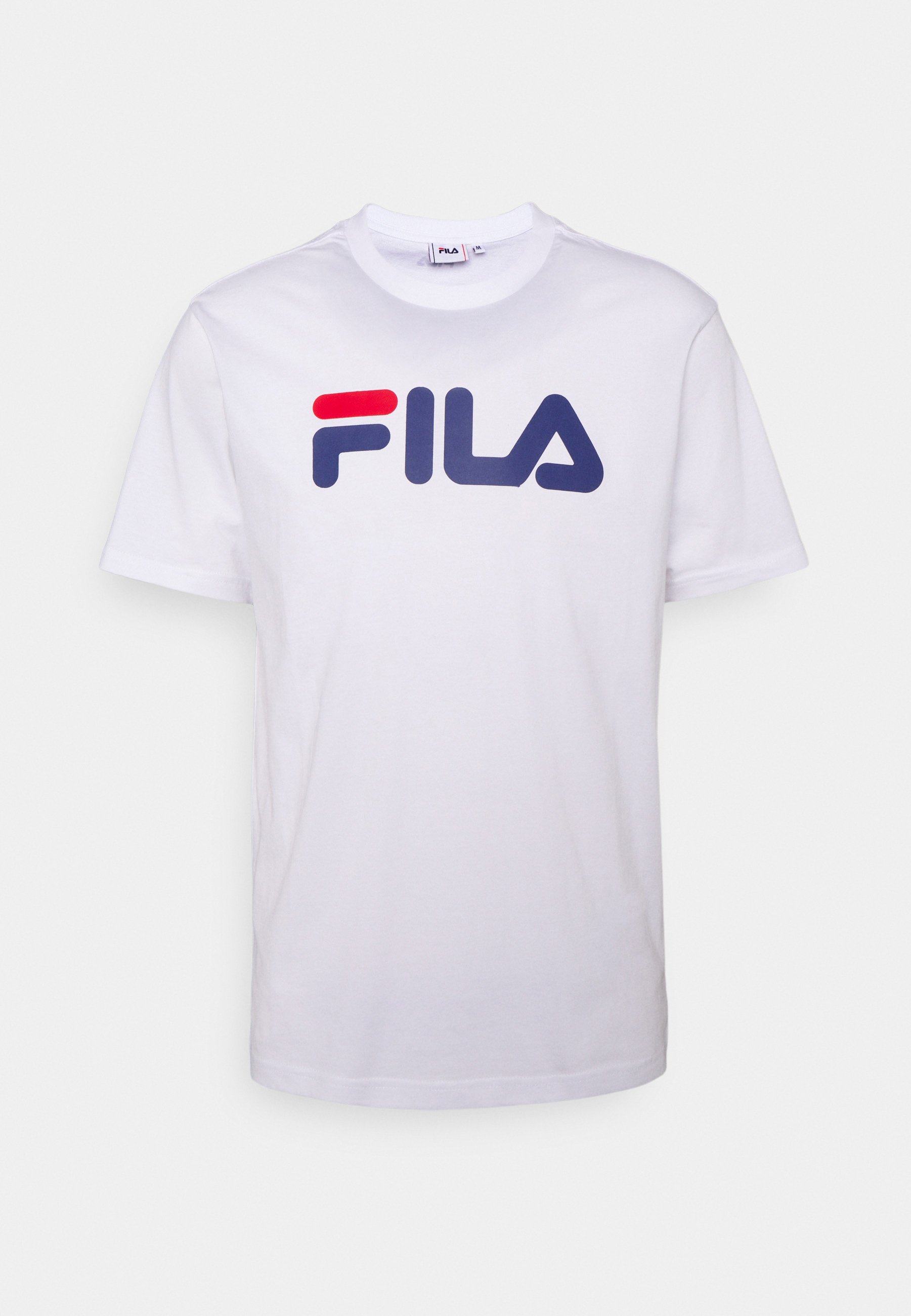 Fila TEE UNISEX - Camiseta estampada bright white/blanco -