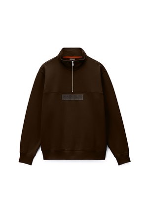 Napapijri, BOX LOGO HZ - Φούτερ - dark brown
