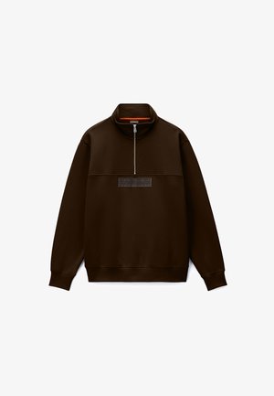 Napapijri, BOX LOGO HZ - Φούτερ - dark brown