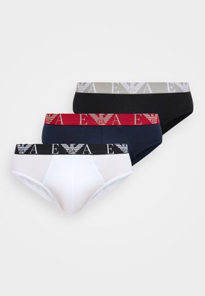 BOLD MONOGRAM BRIEF 3 PACK - Fecskék - blue/black/white