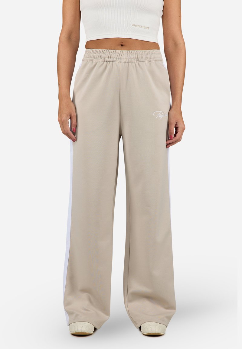 Pegador - SOBOYA TRACKPANTS - Tracksuit bottoms - light beige/white, Enlarge