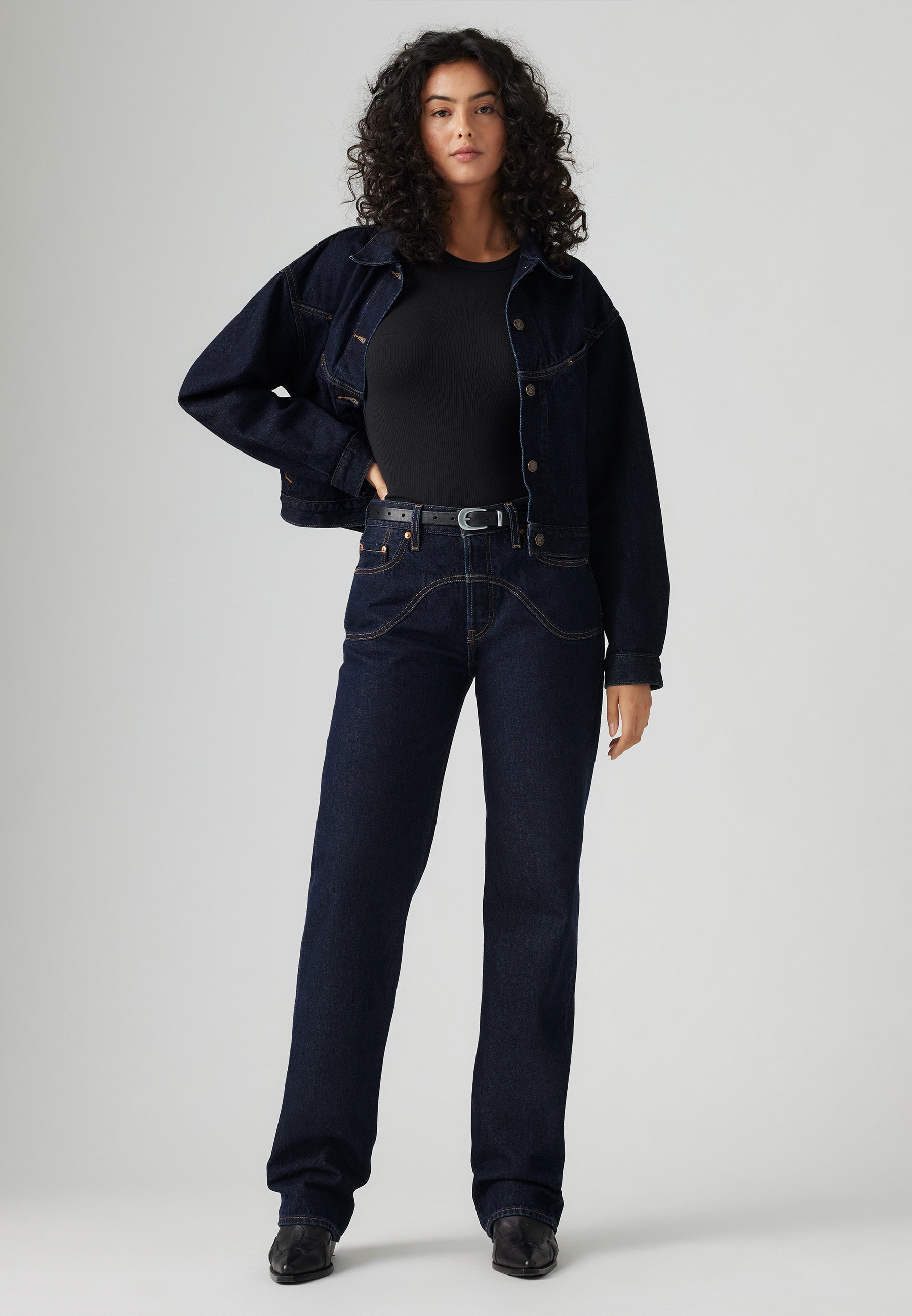 アメリカ製　Levi's 501 90'S ストレートデニム W32 フェード Levi's® 501® '90S WESTERN - Straight leg jeans - dark blue denim