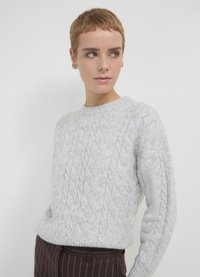 Calliope GIROCOLLO TRECCE  - Maglione - grigio