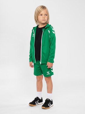 Hummel, HUMMEL HMLCORE 2.0 ZIP HOODIE KIDS UNISEX - Training jacket - jelly bean white