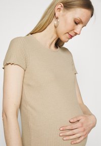 ONLY MATERNITY OLMEMMA  - T-shirt básica - humus/melange