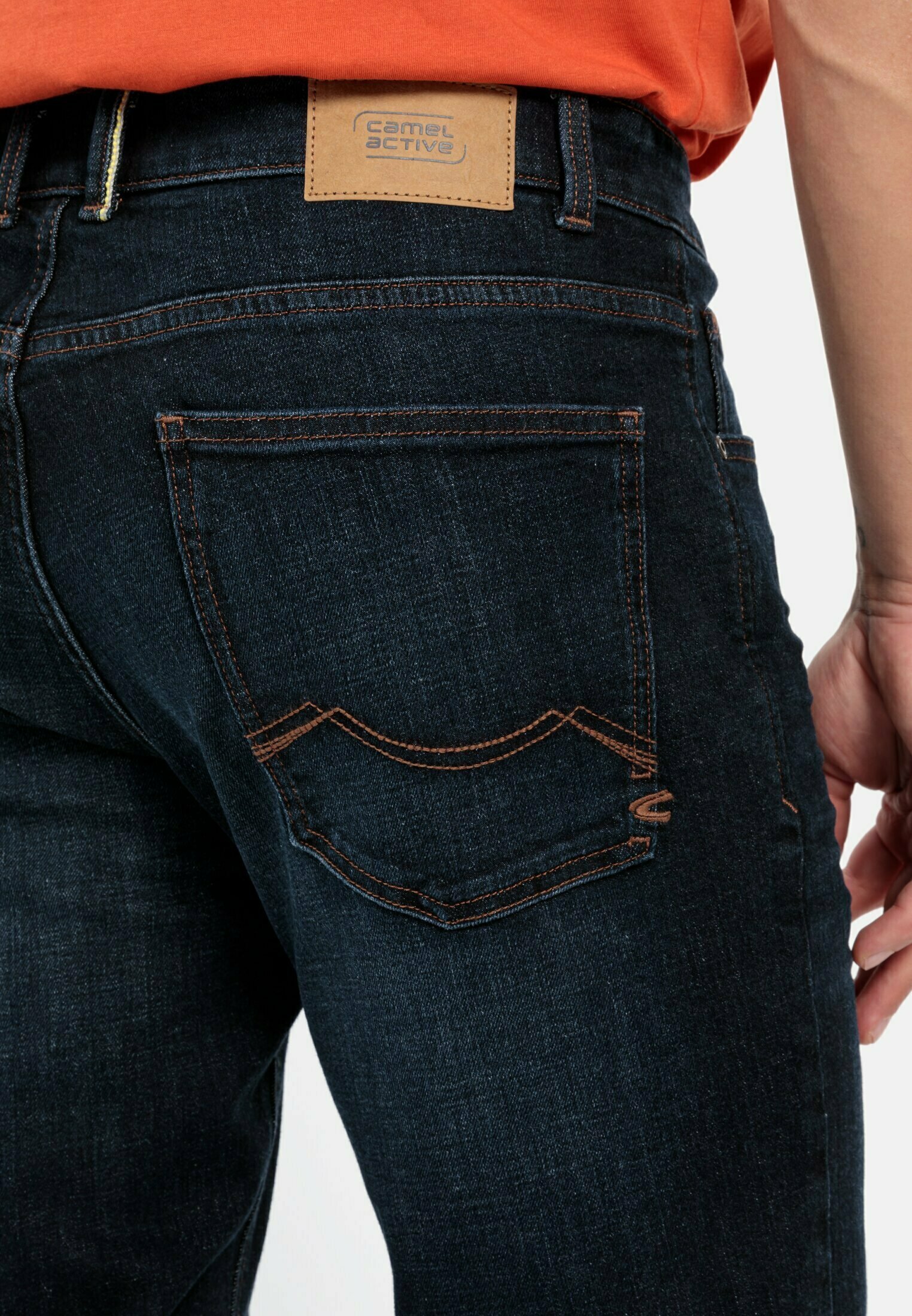 Camel Active Damen Jeans – Straight Fit, 5-Pocket, Stretch-Baumwolle, Indigo