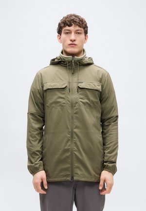 SKIEN VALLEY™ HOODED SHIRT - Pluus - stone green