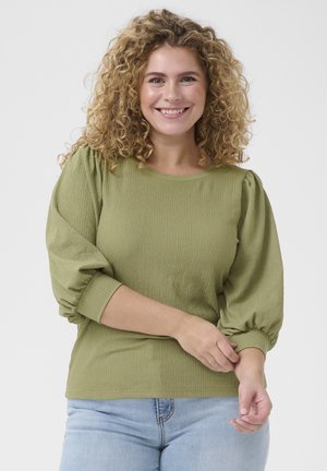Blouse - oil green