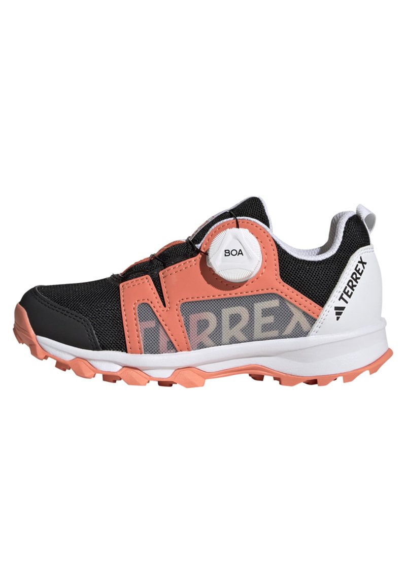 Adidas Terrex AGRAVIC BOA UNISEX - Pantofi drumeție - core black/crystal white/impact orange