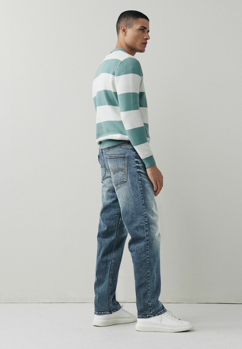 Herren Skinny Fit | Next Jeans Straight Leg mottled blue/blau-meliert - QZ08391 Herren Skinny Fit | Next Jeans Straight Leg mottled blue/blau-meliert - QZ08391