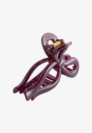 Next, HAIR CLIP . - Hair styling accessory - burgundy red