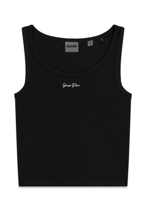 Guess, TANKTOP MIT GESTICKTEM LOGO - Débardeur - schwarz