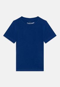 Calvin Klein Jeans LOGO TEE UNISEX 2 PACK - T-shirt imprimé - bold blue/whitecap gray