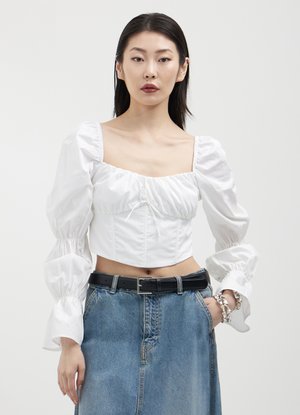 Calliope MANICA CON ARRICCIO  - Blouse - bianco