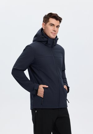 EDIS - Chaqueta softshell - dunkel blau