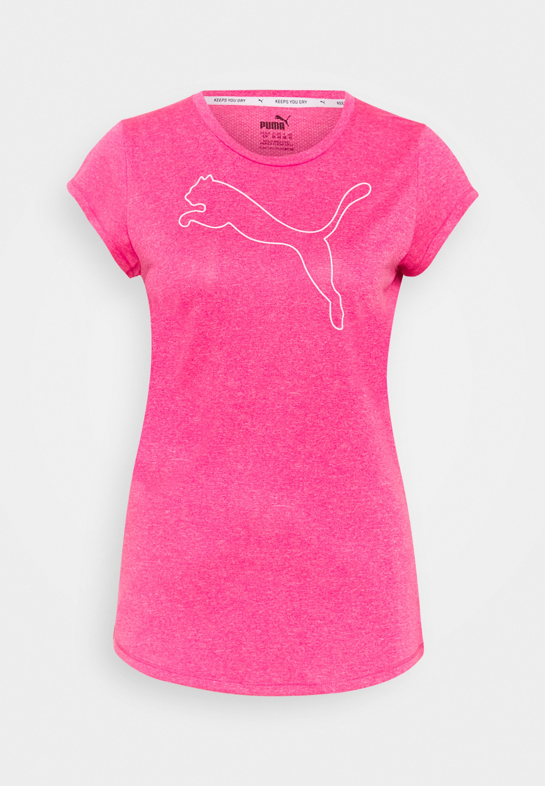 puma active logo heather tee