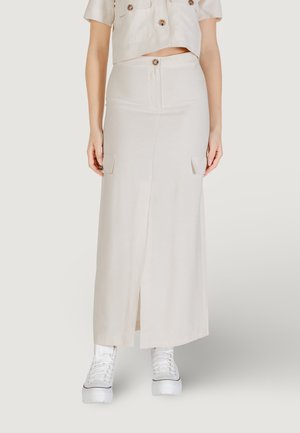 LUNA - Falda larga - ivory