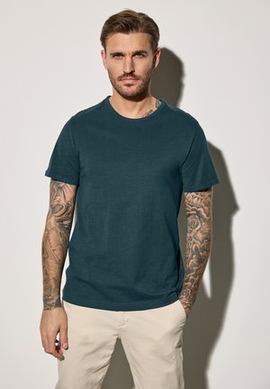 Street One MEN CREWNECK - Basic T-shirt - grün
