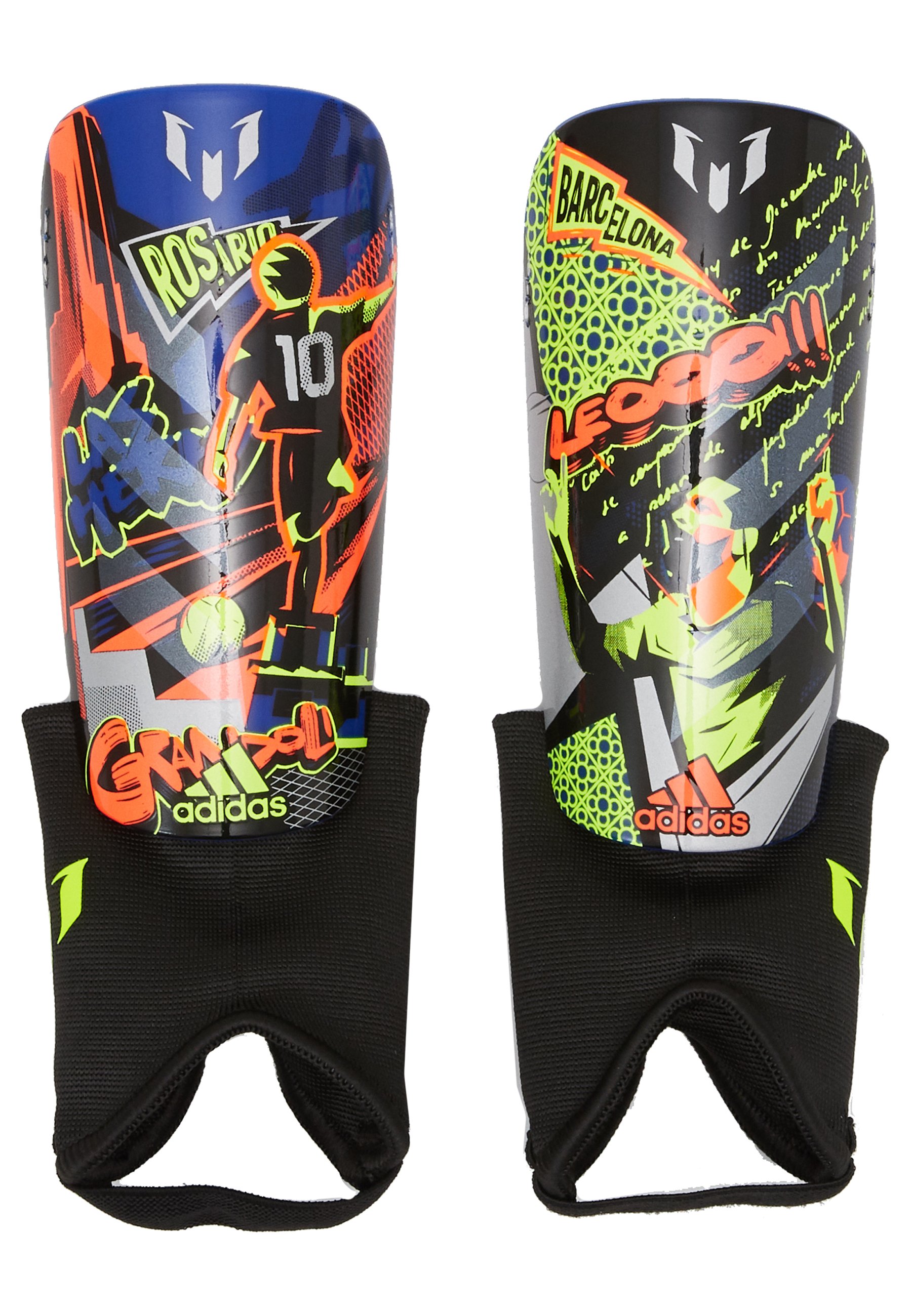 adidas Performance MESSI - Protège-tibias - royblu/black/syello/bleu -  ZALANDO.FR