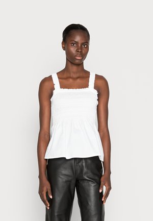 SMOCKED - Top - optic white