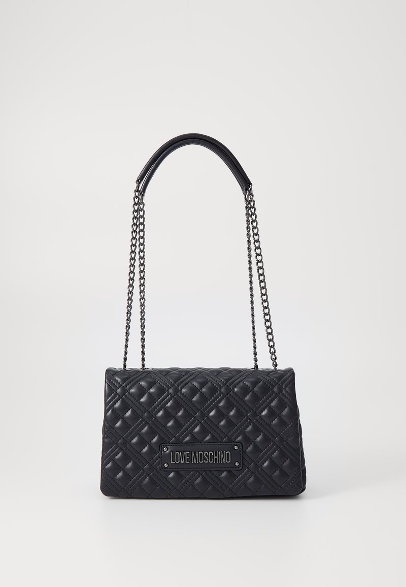 Love Moschino QUILTED BAG - Cross body bag - nero