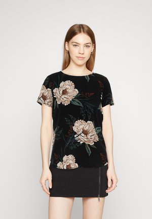 Vero Moda VMEASY - Μπλουζάκι με στάμπα - black/camille